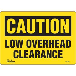"Low Overhead Clearance" Sign - 010-LVJO928