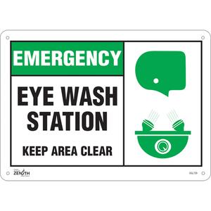 "Eye wash Station Keep Area Clear" Sign - 010-LVJO052