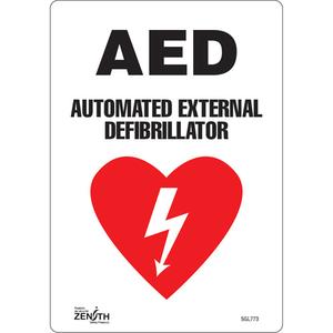 "AED Automated External Defibrillator" Sign - 010-LVJO006