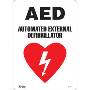 "AED Automated External Defibrillator" Sign - 010-LVJO009