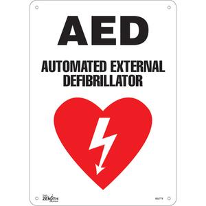 "AED Automated External Defibrillator" Sign - 010-LVJO001