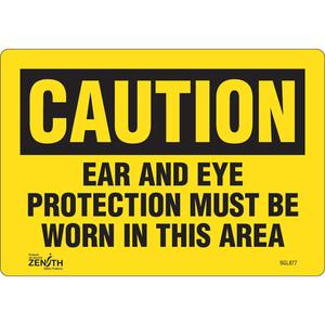 "Ear And Eye Protection" Sign - 010-LVJO100