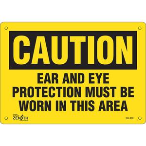 "Ear And Eye Protection" Sign - 010-LVJO101