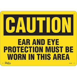 "Ear And Eye Protection" Sign - 010-LVJO114
