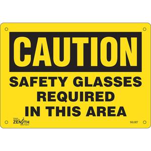 "Safety Glasses Required" Sign - 010-LVJO250