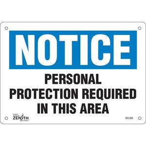 "Personal Protection Required" Sign - 010-LVJO265