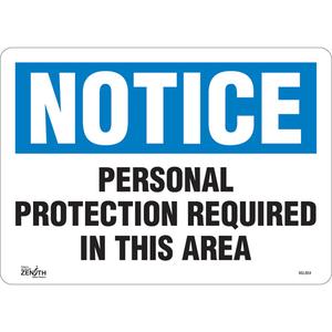 "Personal Protection Required" Sign - 010-LVJO267