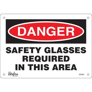 "Safety Glasses Required" Sign - 010-LVJO262