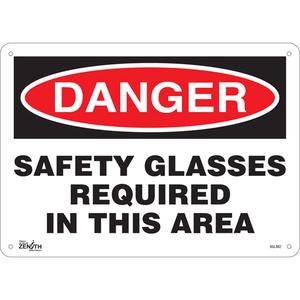 "Safety Glasses Required" Sign - 010-LVJO275