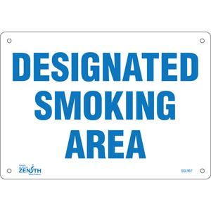 "Designated Smoking Area" Sign - 010-LVJO280
