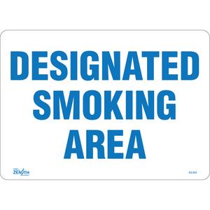 "Designated Smoking Area" Sign - 010-LVJO281