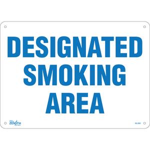 "Designated Smoking Area" Sign - 010-LVJO293