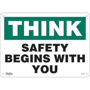 "Safety Begins With You" Sign - 010-LVJO299