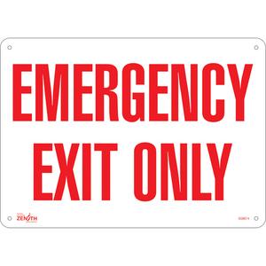 "Emergency Exit" Sign - 010-LVJP307