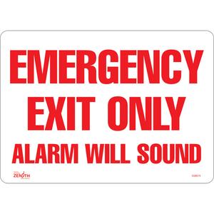 "Emergency Exit Only" Sign - 010-LVJP302