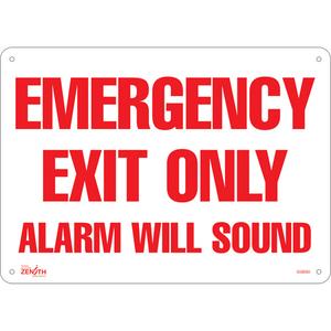 "Emergency Exit Only" Sign - 010-LVJP313