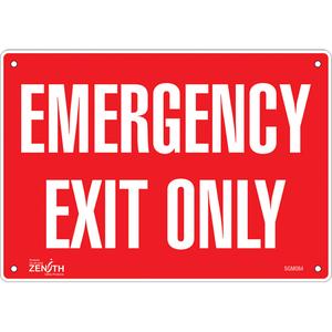"Emergency Exit Only" Sign - 010-LVJP317