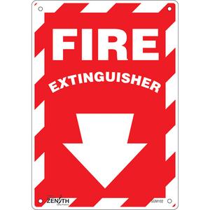 "Fire Extinguisher" with Down Arrow Sign - 010-LVJP435