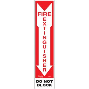 "Fire Extinguisher - Do Not Block" Sign - 010-LVJP457