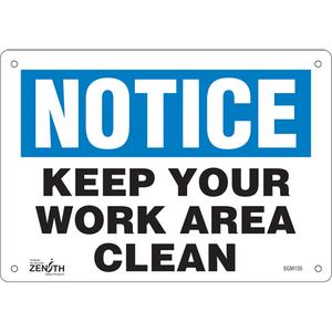 "Keep Your Work Area Clean" Sign - 010-LVJP468