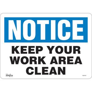 "Keep Your Work Area Clean" Sign - 010-LVJP469