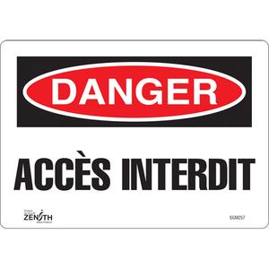 "Accès Interdit" Sign - 010-LVJP580