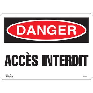 "Accès Interdit" Sign - 010-LVJP593