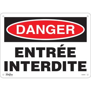 "Entrée Interdite" Sign - 010-LVJP591