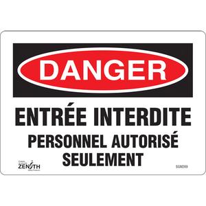 "Personnel Autorisé Seulement" Sign - 010-LVJP592
