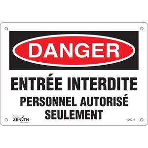 "Personnel Autorisé Seulement" Sign - 010-LVJP503