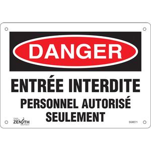 "Personnel Autorisé Seulement" Sign - 010-LVJP504