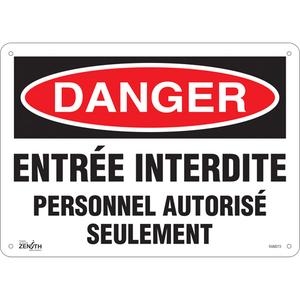 "Personnel Autorisé Seulement" Sign - 010-LVJP506
