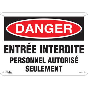 "Personnel Autorisé Seulement" Sign - 010-LVJP507