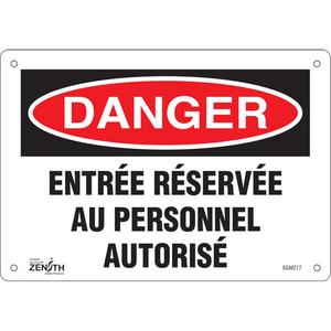 "Entrée Réservée Au Personnel Autorisé" Sign - 010-LVJP500