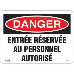 "Entrée Réservée Au Personnel Autorisé" Sign - 010-LVJP501