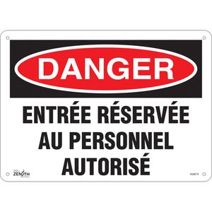 "Entrée Réservée Au Personnel Autorisé" Sign - 010-LVJP502