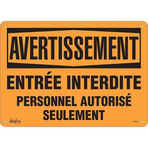 "Personnel Autorisé Seulement" Sign - 010-LVJP525