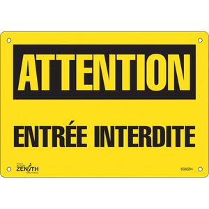 "Entrée Interdite" Sign - 010-LVJP527