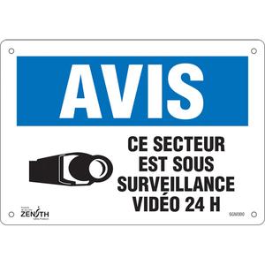 "Ce Secteur est Sous Surveillance" Sign - 010-LVJP633