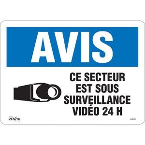 "Ce Secteur est Sous Surveillance" Sign - 010-LVJP635
