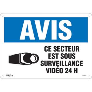 "Ce Secteur est Sous Surveillance" Sign - 010-LVJP636