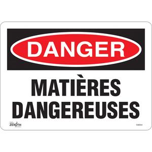 "Matières Dangereuses" Sign - 010-LVJP677
