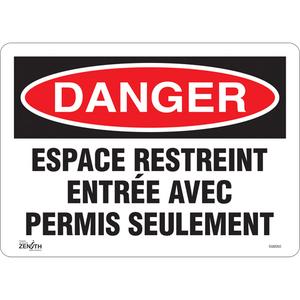 "Espace Restreint" Sign - 010-LVJP683