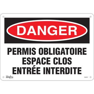 "Espace Clos Entrée Interdite" Sign - 010-LVJP680