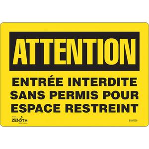 "Entrée Interdite Sans Permis" Sign - 010-LVJP682