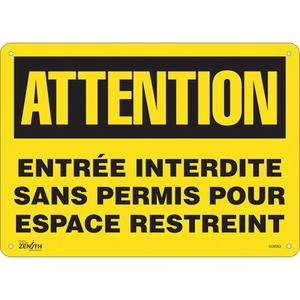 "Entrée Interdite Sans Permis" Sign - 010-LVJP696