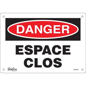 "Espace Clos" Sign - 010-LVJP699