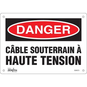 "Câble Souterrain À Haute Tension" Sign - 010-LVJP606