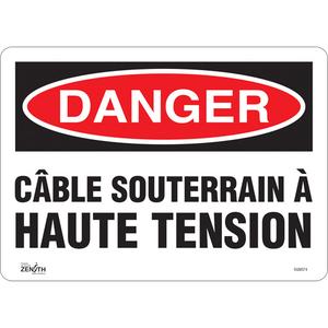"Câble Souterrain À Haute Tension" Sign - 010-LVJP607