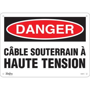 "Câble Souterrain À Haute Tension" Sign - 010-LVJP608